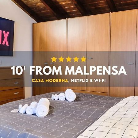 Apartament 10' From Malpensa Casa Moderna, Netflix & Wi-Fi Casorate Sempione Zewnętrze zdjęcie